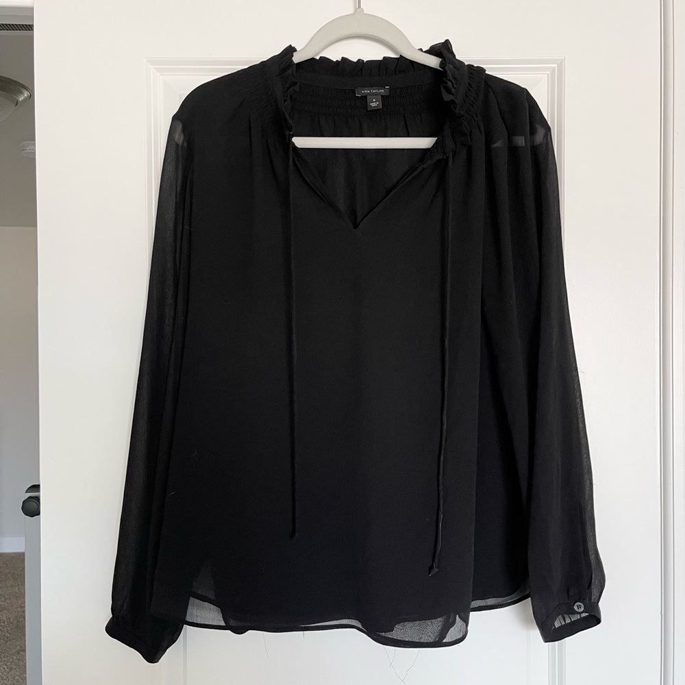 Ann Taylor Black Blouse